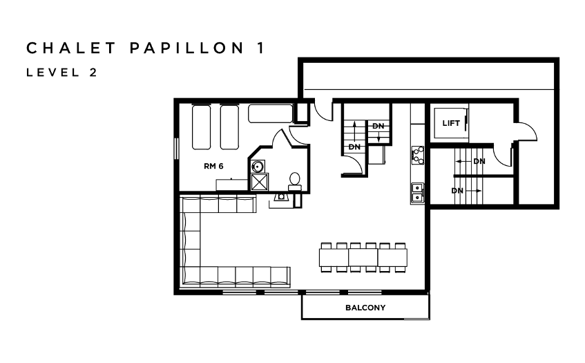 Chalet Papillon 1 La Rosiere Floor Plan 1